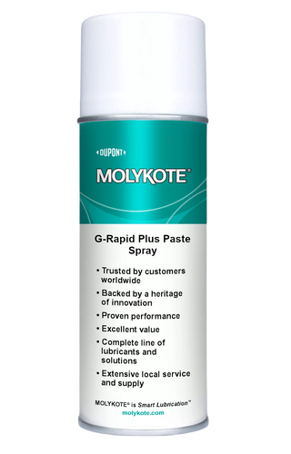 Molykote G-Rapid Plus Spray z dwusiarczkiem molibdenu do montażu - 400ml
