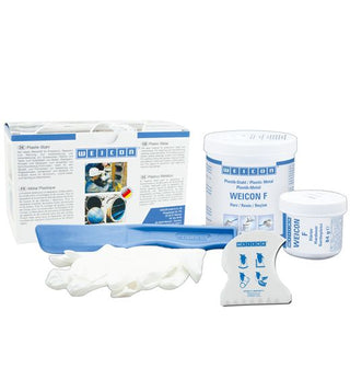 WEICON F Epoxidharzpaste, Aluminiumfarbe metallic, antimagnetisch