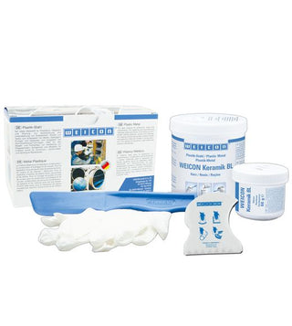 WEICON BL liquid epoxy resin, mineral fill, DNV GL certified, blue