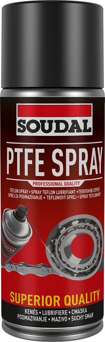 SOUDAL PTFE Spray 400 ml – smar teflonowy PTFE do +250°C