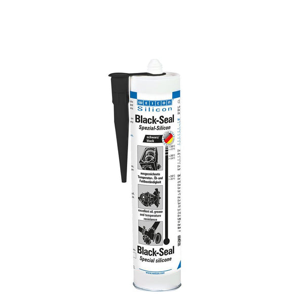 WEICON Black-Seal 280 ml Set – czarny silikon wysokotemperaturowy – 280 ml (Set)
