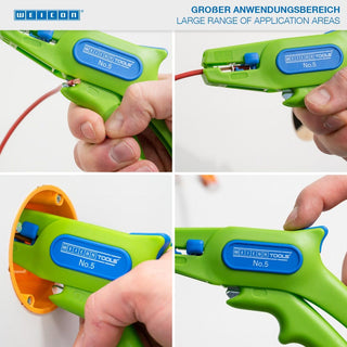 WEICON TOOLS Nr 5 Green Line - Ściągacz do izolacji 0,2 - 6 mm² - regulowany zakres