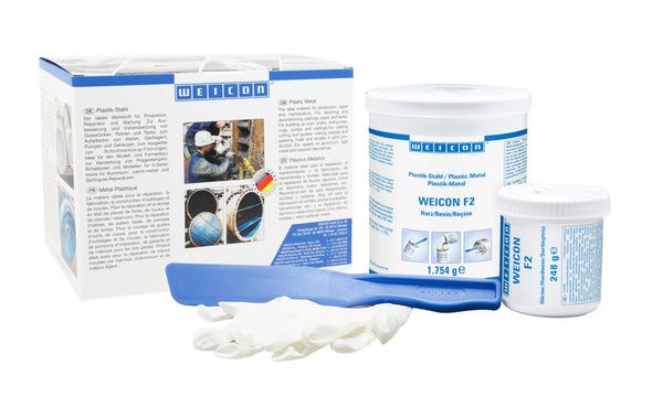 WEICON F2 żywica epoksydowa, kolor aluminium metaliczny