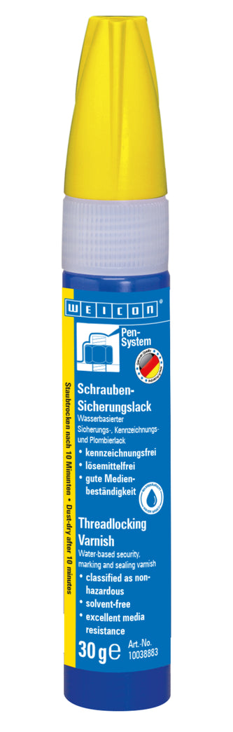 WEICON Threadlocking Varnish Czerwony -Plomba - lakier zabezpieczający do gwintów – zolty, 30g