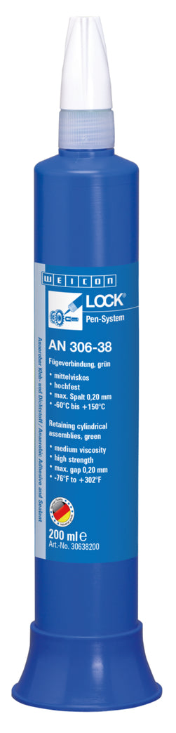 Weicon Lock AN 306-38 – szybkie mocowanie łożysk, kół zębatych i trzpieni – 200 ml