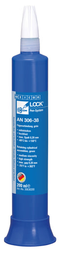 Weicon Lock AN 306-38 – szybkie mocowanie łożysk, kół zębatych i trzpieni – 200 ml