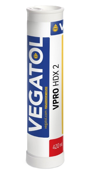 Vegatol VPRO HDX 2 - Lithium calcium grease with MoS2 for tractor fifth wheels 