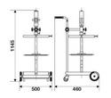 Raasm 64064 Hochdruck-Fettpumpe - pneumatischer Antrieb - Set für 50kg Fässer